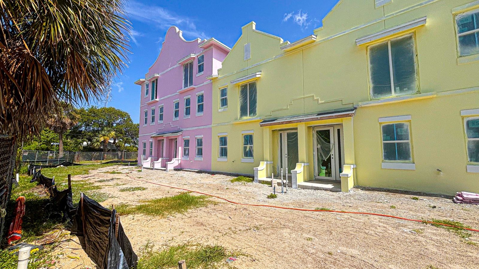 Colorful new construction townhomes